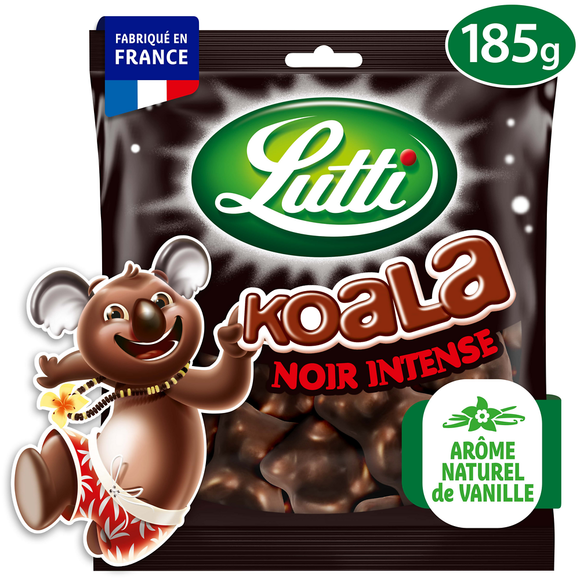 Bonbons Guimauve Koala au chocolat noir LUTTI - Sachet de 185g