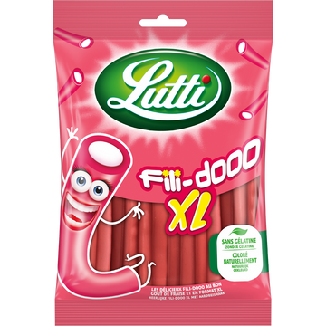 Bonbons Fili Dooo XL à la fraise LUTTI - Sachet de 180g