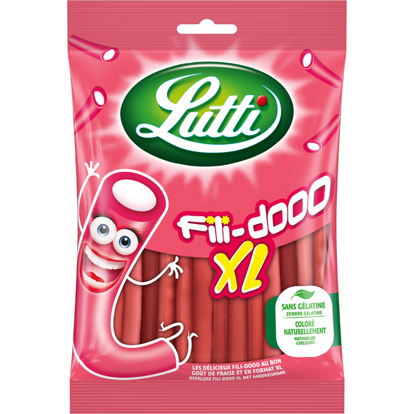 Bonbons Fili Dooo XL à la fraise LUTTI - Sachet de 180g