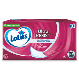 Mouchoirs en papier ultra blanc LOTUS, x72