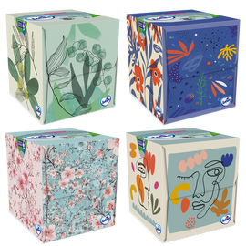 Mouchoirs blancs LOTUS, boîte de 48