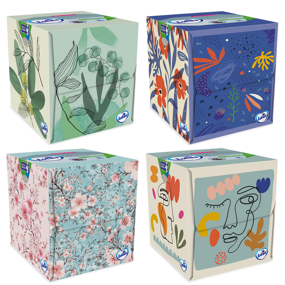 Mouchoirs blancs LOTUS, boîte de 48