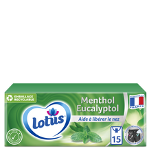 Mouchoirs au menthol LOTUS, 15 étuis