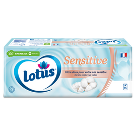 Mouchoirs Sensitive LOTUS, 15 étuis