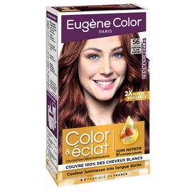 Coloration permanente EUGENE COLOR, châtain clair auburn n°56