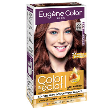 Coloration permanente EUGENE COLOR, châtain clair auburn n°56
