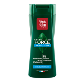 Shampooing Force Original Bleu pour cheveux normaux PETROLE HAHN, flacon de 250ml