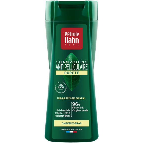 Shampooing Stop Pellicules pour cheveux gras PETROLE HAHN, flacon de 250ml