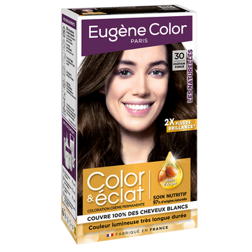 Coloration permanente châtain foncé n°30 EUGÈNE COLOR