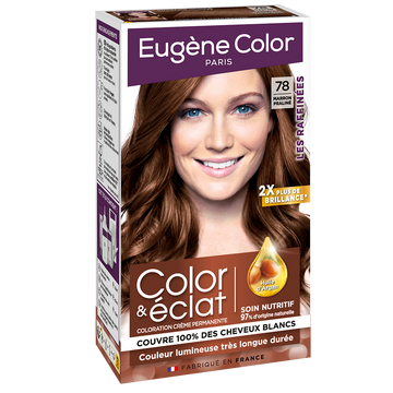 Coloration permanente marron praliné n°78 EUGÈNE COLOR