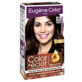 Coloration crème permanente Les Raffinés EUGENE COLOR, châtain expresso n° 35
