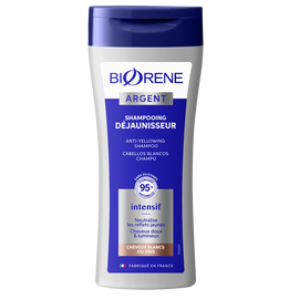 Shampooing déjaunissant BIORENE Argent cheveux gris/blancs, flacon 200ml