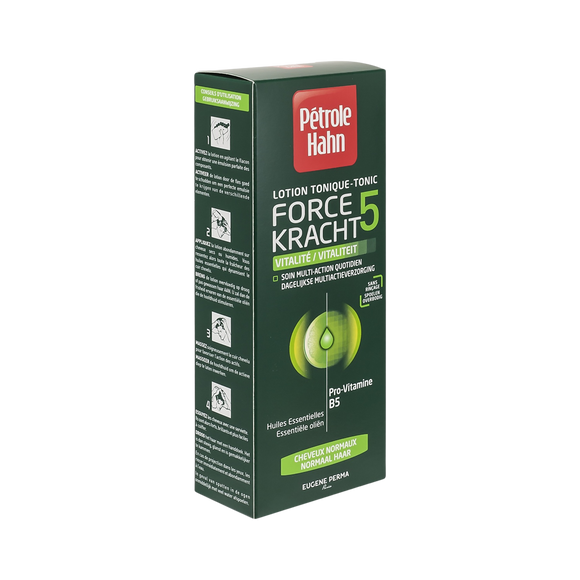Lotion capillaire tonique verte force 5 PETROLE HAHN, flacon de 300ml