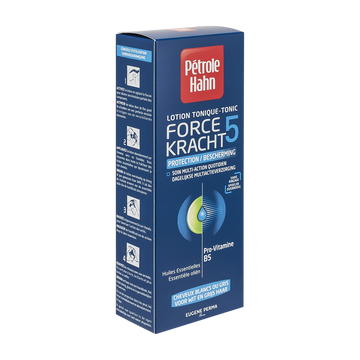 Lotion capillaire bleue force 5 protection PETROLE HAHN, flacon de 300ml