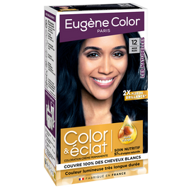 Coloration permanente "Les Naturelles" EUGENE COLOR, noir bleu n°12