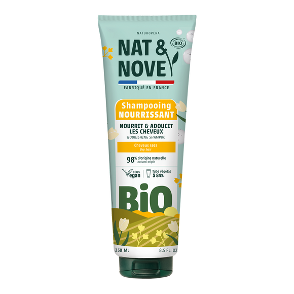 Shampooing avoine cheveux secs bio NAT&NOVE BIO, 250ml