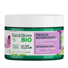 Masque capillaire nourrissant bio cheveux très secs bouclés ou frisésNAT&NOVE BIO, 300ml