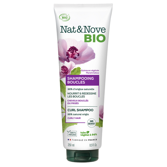 Shampooing cheveux bouclés bio NAT&NOVE BIO, 250ML