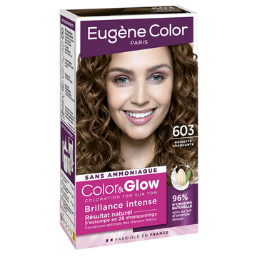 Coloration EUGENE COLOR COLOR & GLOW N°603 Noisette craquante