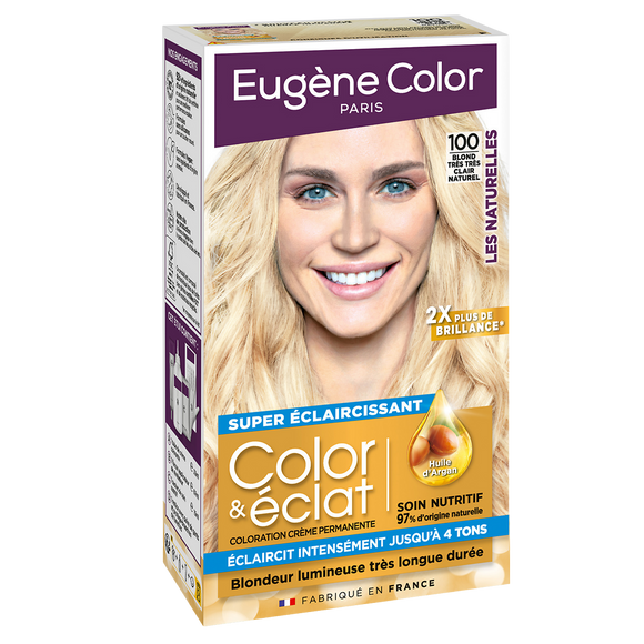 Coloration permanente blond très très clair naturel n°100 EUGÈNE COLOR