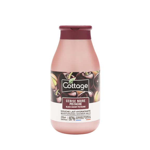 Douche lait hydratant Cerise noire/pistache COTTAGE 250mL