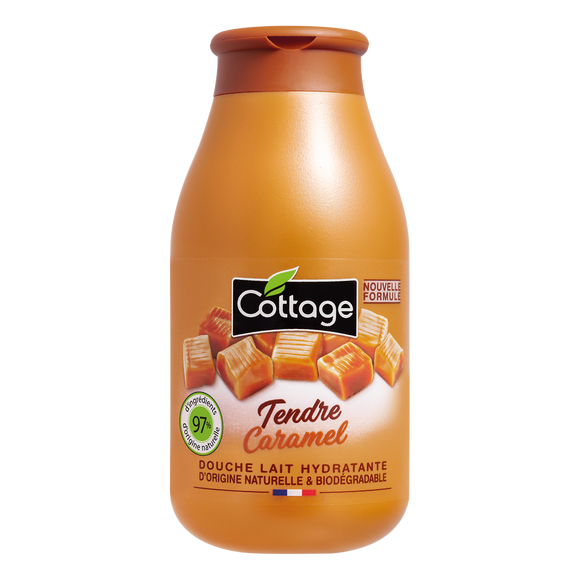 Douche lait hydratant COTTAGE Tendre caramel 250mL