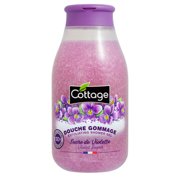 Douche gommage quotidienne sucre de violette COTTAGE fl.270ml