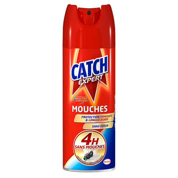 Insecticide barrière anti-mouches 4 heures CATCH - aérosol de 400ml