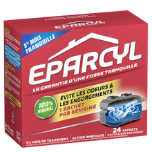 Entretien fosse septique odeurs & engorgement EPARCYL - 24 sachets