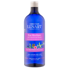 Eau micellaire pour tout types de peaux même sensibles CHRISTIAN LENART, flacon de 500ml