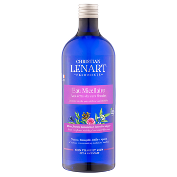 Eau micellaire pour tout types de peaux même sensibles CHRISTIAN LENART, flacon de 500ml