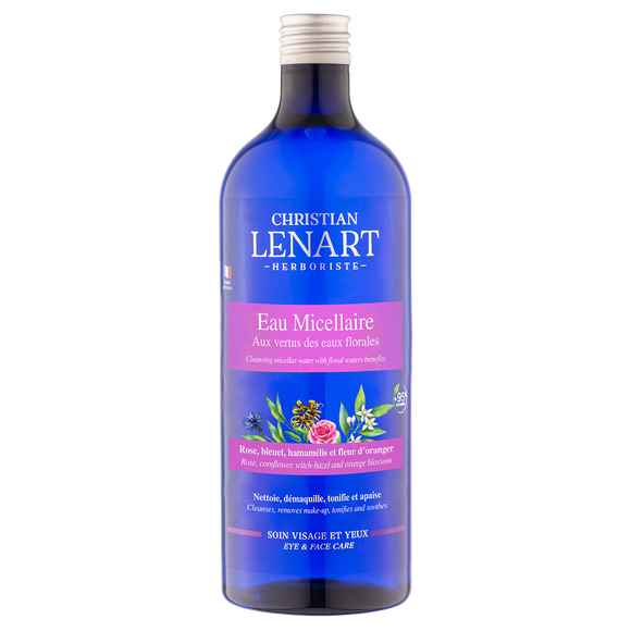 Eau micellaire pour tout types de peaux même sensibles CHRISTIAN LENART, flacon de 500ml