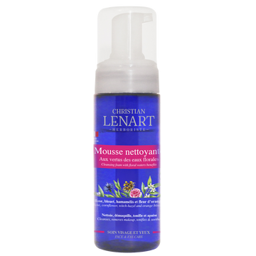 Mousse nettoyante vertus eaux florales CHRISTIAN LENART 150ml