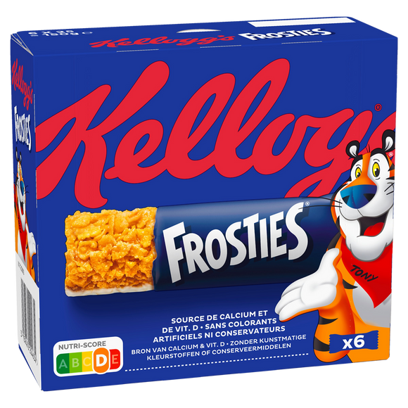 Barres Céréales FROSTIES KELLOGG'S, 6x25g