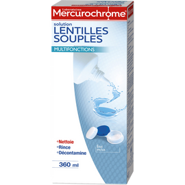 Solution multifonctions lentilles souples MERCUROCHROME, 360ml