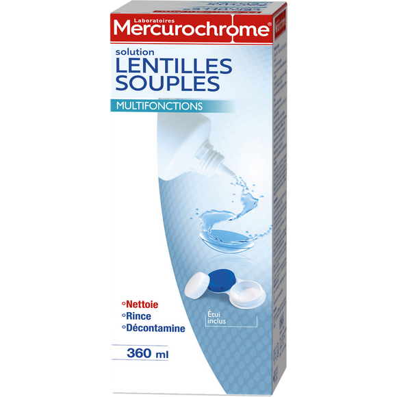 Solution multifonctions lentilles souples MERCUROCHROME, 360ml