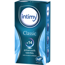 Préservatifs classic lubrifiés INTIMY, x14