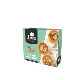 Bouchées LES 3 TOQUES étui x12 pièces 300g