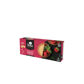 Fonds sablés prêt à garnir LES 3 TOQUES étui x9 pièces 216g