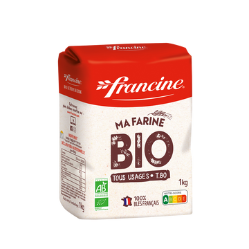 Farine de blé bio FRANCINE T80 1kg