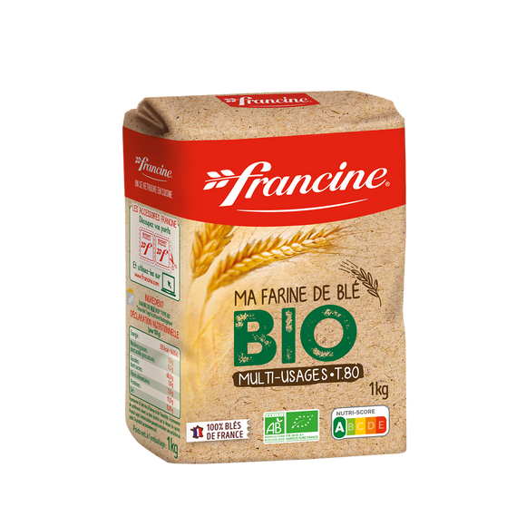 Farine de blé bio FRANCINE T80 1kg