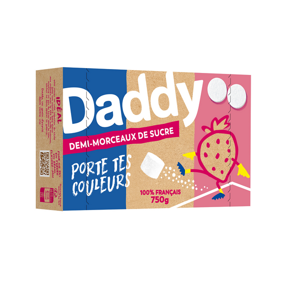 Sucre demi rond en morceaux DADDY, paquet de 750g