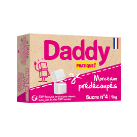 Sucre en morceaux prédécoupé n°4 DADDY, 1kg