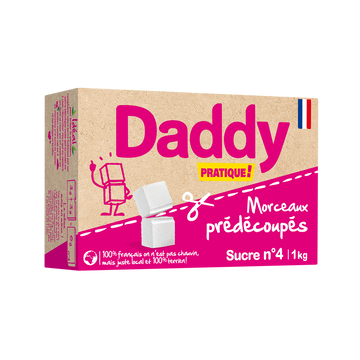 Sucre en morceaux prédécoupé n°4 DADDY, 1kg