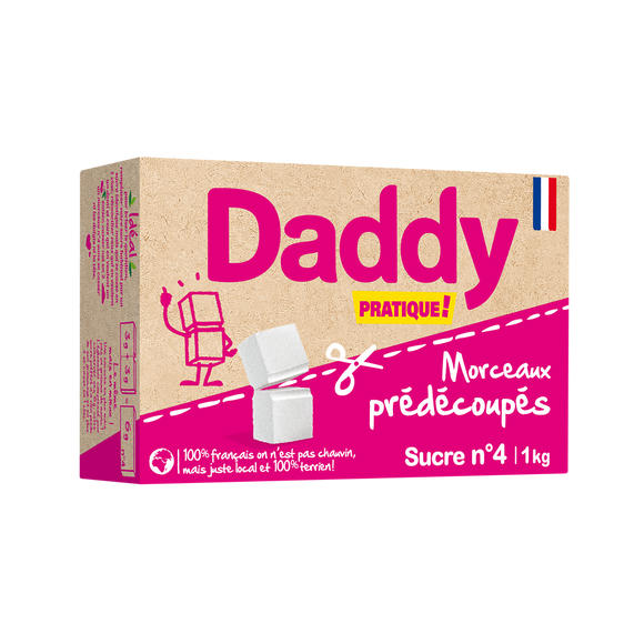 Sucre en morceaux prédécoupé n°4 DADDY, 1kg