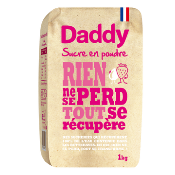 Sucre en poudre DADDY, 1kg