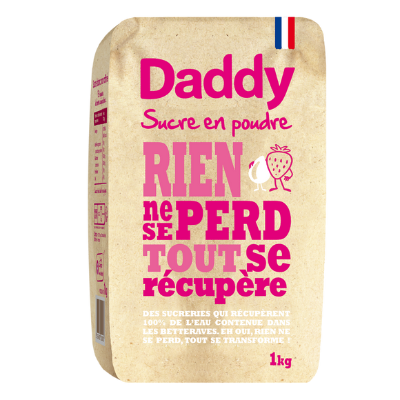 Sucre en poudre DADDY, 1kg