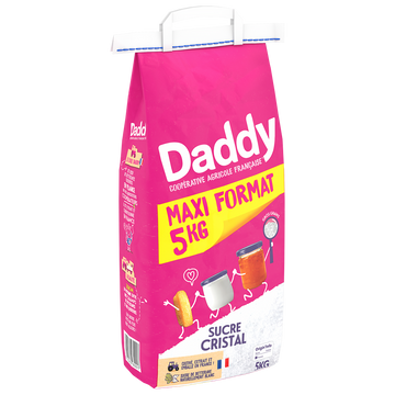 Sucre cristal DADDY, sac de 5kg