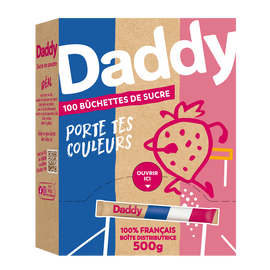 Bûchettes sucre poudre DADDY, boîte de 500g