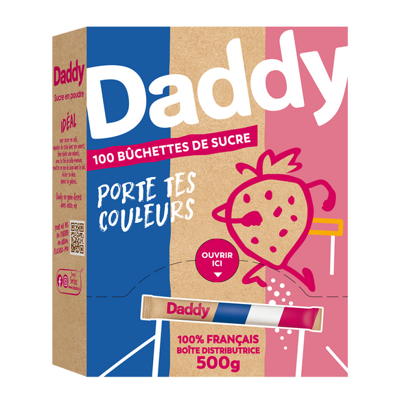 Bûchettes sucre poudre DADDY, boîte de 500g